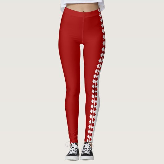 Canada Leggings Canada Maple Leaf Stretchy Pants (Voorkant)