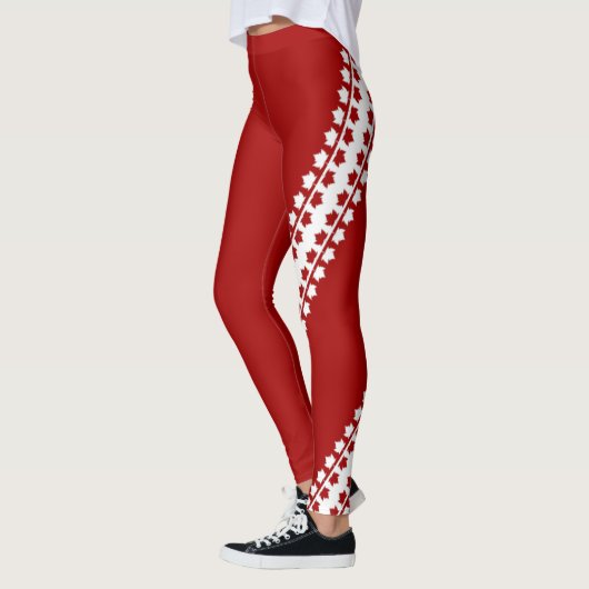 Canada Leggings Sporty Canada Stretchy Pants (Links)