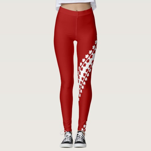 Canada Leggings Sporty Canada Stretchy Pants (Voorkant)