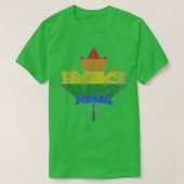 Canada LGB Pride LGBQ Canadian Maple Leaf T-shirt (Design voorkant)