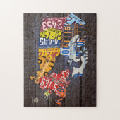 Canada License Bord Map Puzzle Legpuzzel (Verticaal)