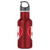 Canada Liefde aangepaste naam waterflessen Waterfles (Achterkant)