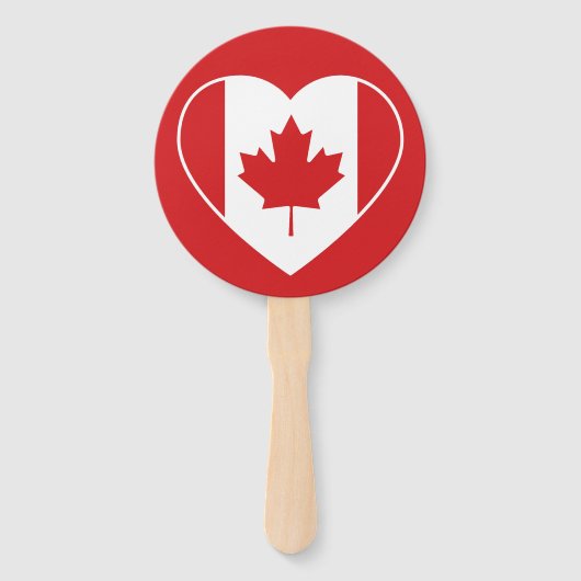Canada Liefde aangepaste tekst hand fans Handwaaier (Voorkant)