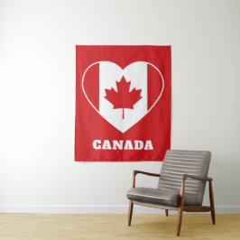 Canada Liefde aangepaste tekst tapestry Wandkleed
