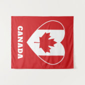 Canada Liefde aangepaste tekst tapestry Wandkleed (Voorkant (horizontaal))
