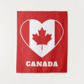 Canada Liefde aangepaste tekst tapestry Wandkleed (Voorkant)