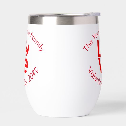 Canada LIEFDE Hart Vlag Rood Gepersonaliseerd (Links)