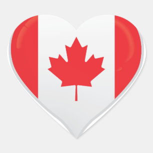 Canada liefde vlag trots hart sticker