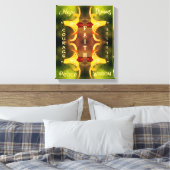 Canada Lily Abstracte Inspirerend woorden gebruike Canvas Afdruk (Insitu (Slaapkamer))