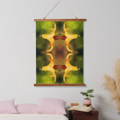 Canada Lily en Firefly Abstract in nood Hangend Wandkleed (Slaapkamer)