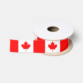 Canada lint, mode /sport, Canadese vlag Satijnen Lint