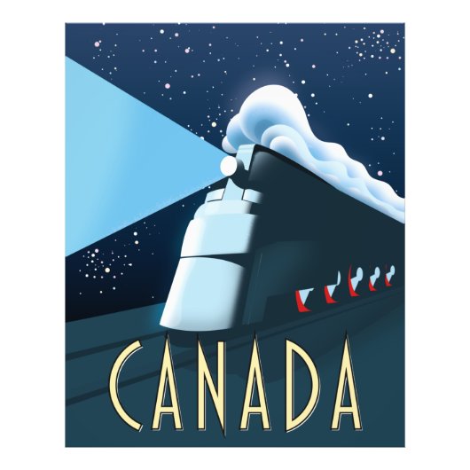 Canada Locomotief reisposter Foto Afdruk (Voorkant)