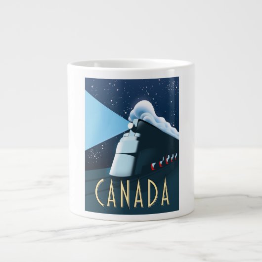 Canada Locomotief reisposter Grote Koffiekop (Voorkant)