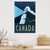 Canada Locomotief reisposter Poster (Keuken)
