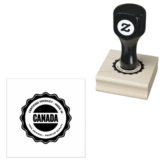 Canada Logo Document Zegel Afdruk Bibliotheek Groe Rubberstempel (Gestempeld)