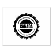 Canada-logo grote horizontale Jet Black-inkttool Rubberstempel (Afrduk)