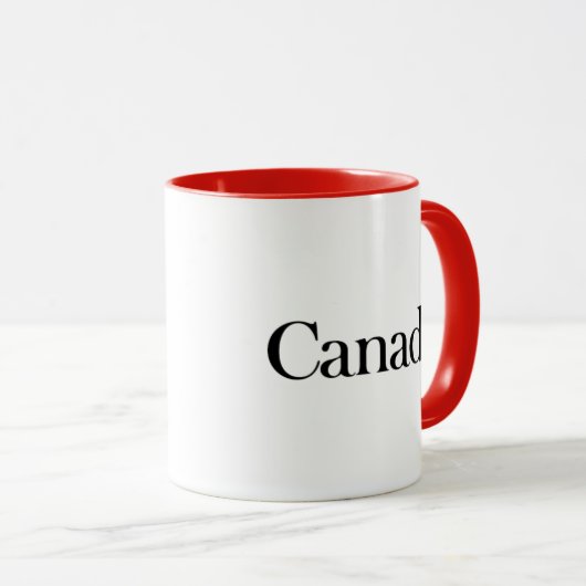 Canada Logotype Combo Mok (Voorkant rechts)