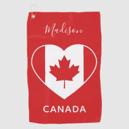 CANADA Love aangepaste naam golfhanddoek