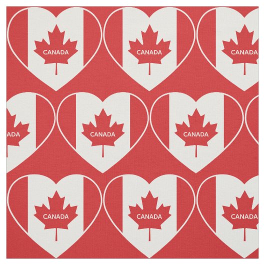 Canada Love aangepaste tekst stof (Swatch)