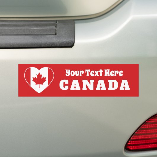 Canada Love custom bumpersticker (Op auto)
