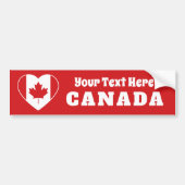 Canada Love custom bumpersticker (Voorkant)