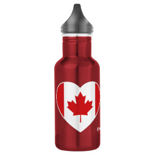 Canada Love custom name water bottles Waterfles