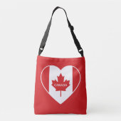 Canada Love custom text bags Crossbody Tas (Achterkant)
