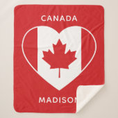 Canada Love custom text fleece dekens (Voorkant)