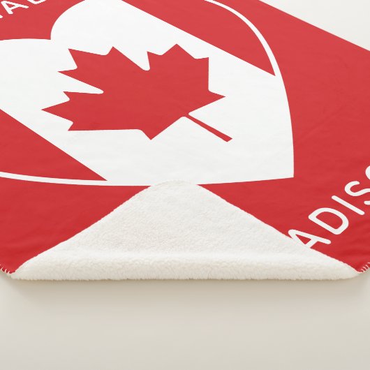 Canada Love custom text fleece dekens (3/4)