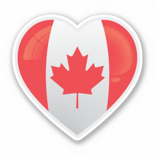 Canada Love Icon Sticker (Voorkant)