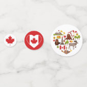 Canada Love table confetti (Achterkanten)