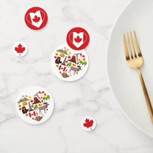Canada Love table confetti (Groep)