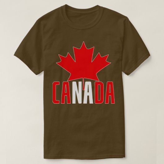 Canada Lover Canadian Maple Leaf Canada T-shirt (Design voorkant)