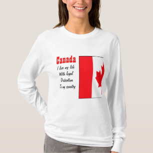 Canada-loyaliteit aan mijn land t-shirts