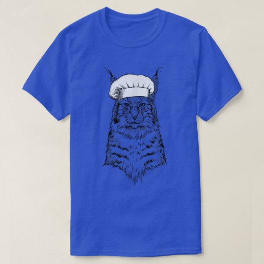 Canada Lyn Kat Chef Grappig Koken Koken T-shirt (Design voorkant)