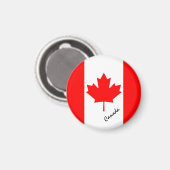 Canada Magnet, reizen / sporten, Canadese Vlag Magneet (Voorkant / Achterkant)