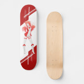 Canada Manga Anime meisje verkleed in vlag Skateboard (Voorkant)