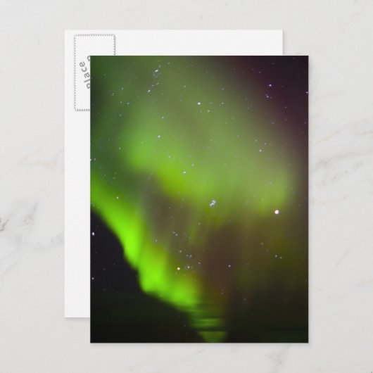 Canada, Manitoba, Churchill. Aurora Borealis in Briefkaart (Voorkant / Achterkant)