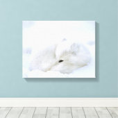 Canada, Manitoba, Churchill. Poolvos Canvas Afdruk (Insitu (Houten vloer))
