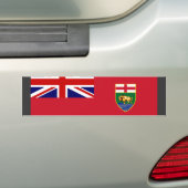 Canada Manitoba Flag Bumpersticker (Op auto)