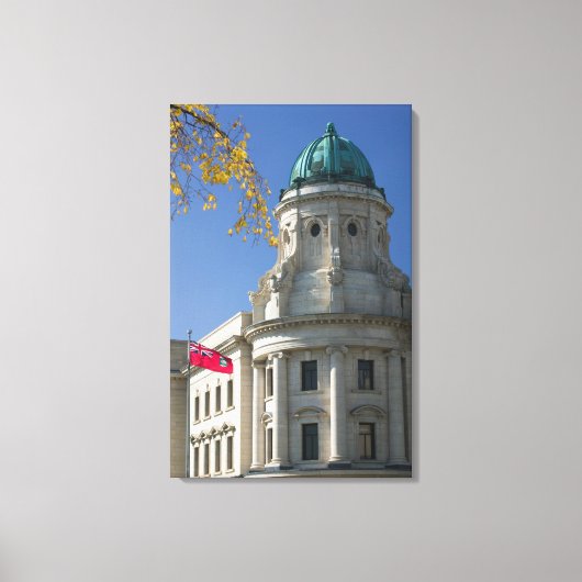 CANADA, Manitoba, Winnipeg: De gerechtshoven, Canvas Afdruk (Voorkant)