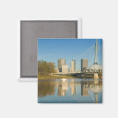 CANADA, Manitoba, Winnipeg: Esplanade Riel 2 Magneet (Voorkant / Achterkant)