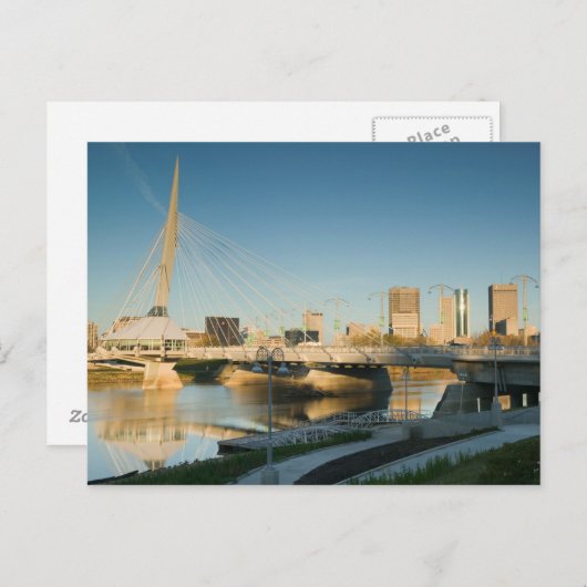 CANADA, Manitoba, Winnipeg: Esplanade Riel Briefkaart (Voorkant / Achterkant)