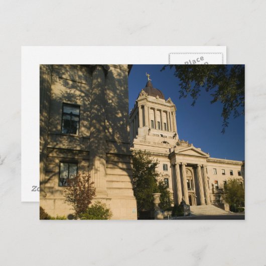 Canada, Manitoba, Winnipeg: Manitoba Legislative Briefkaart (Voorkant / Achterkant)