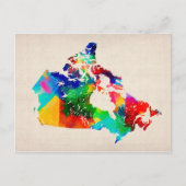 Canada Map Briefkaart (Voorkant)
