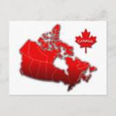 CANADA MAP BRIEFKAART (Voorkant)