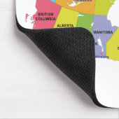 Canada Map custom monogram mousepad Muismat (Hoek)