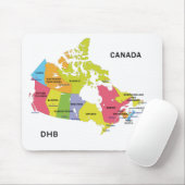 Canada Map custom monogram mousepad Muismat (Met muis)