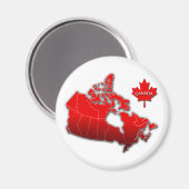 CANADA MAP MAGNEET (Voorkant / Achterkant)