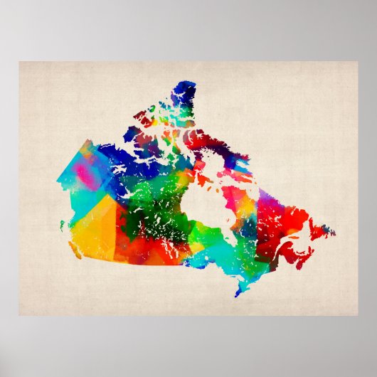 Canada Map Poster (Voorkant)